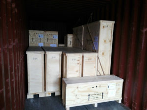 Muebles fabricados y embalados para Feria