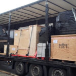 transporte material para stands